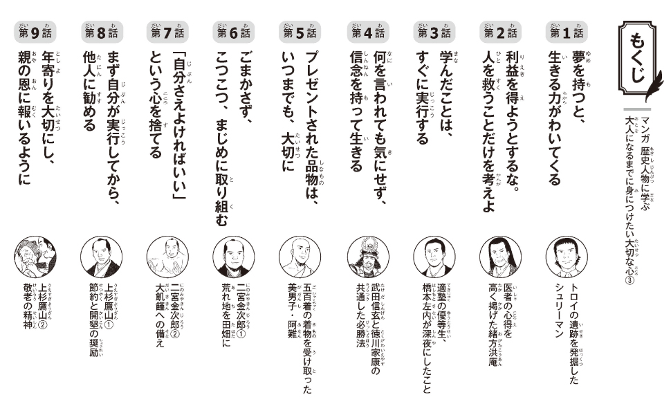 マンガ 歴史人物に学ぶ　大人になるまでに身につけたい大切な心３の画像1