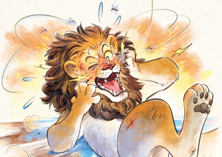 【イソップ物語】ライオンに挑んだ蚊〜調子のいい時ほど、危ないの画像2